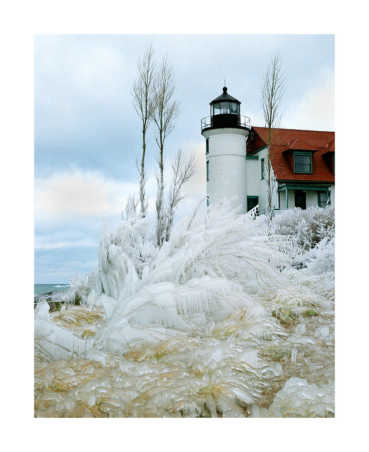 Point Betsie Lighthouse Photograph - Point Betsie Lighthouse in Michigan by Julie Ketchman
