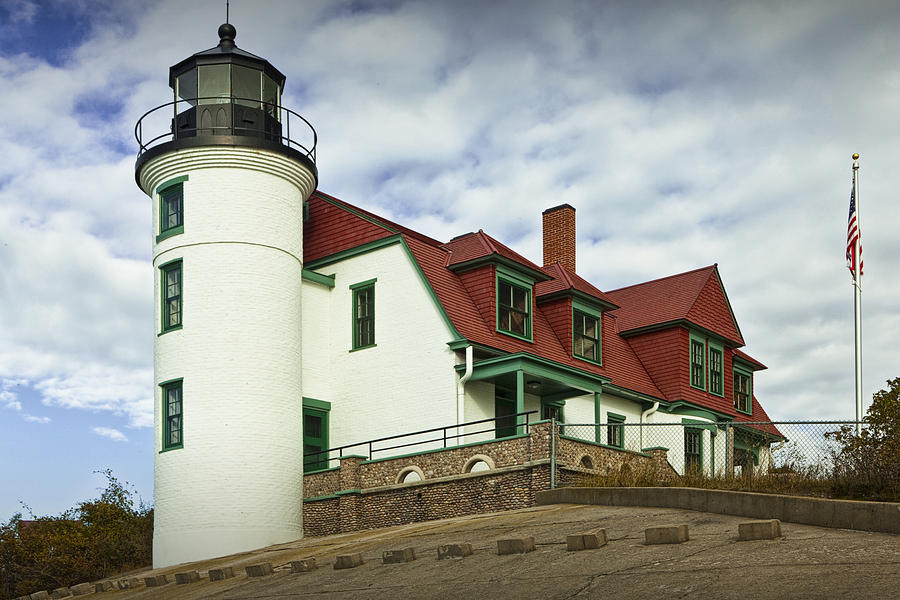 Point Betsie Lighthouse in Michigan Photograph by Randall Nyhof