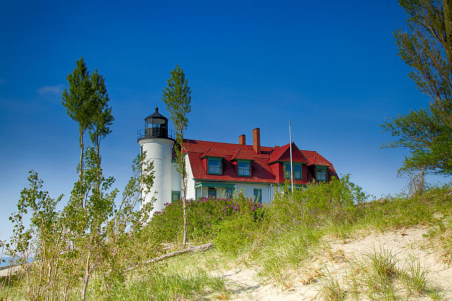 Architecture Photograph - Point Betsie Lighthouse by Jack R Perry
