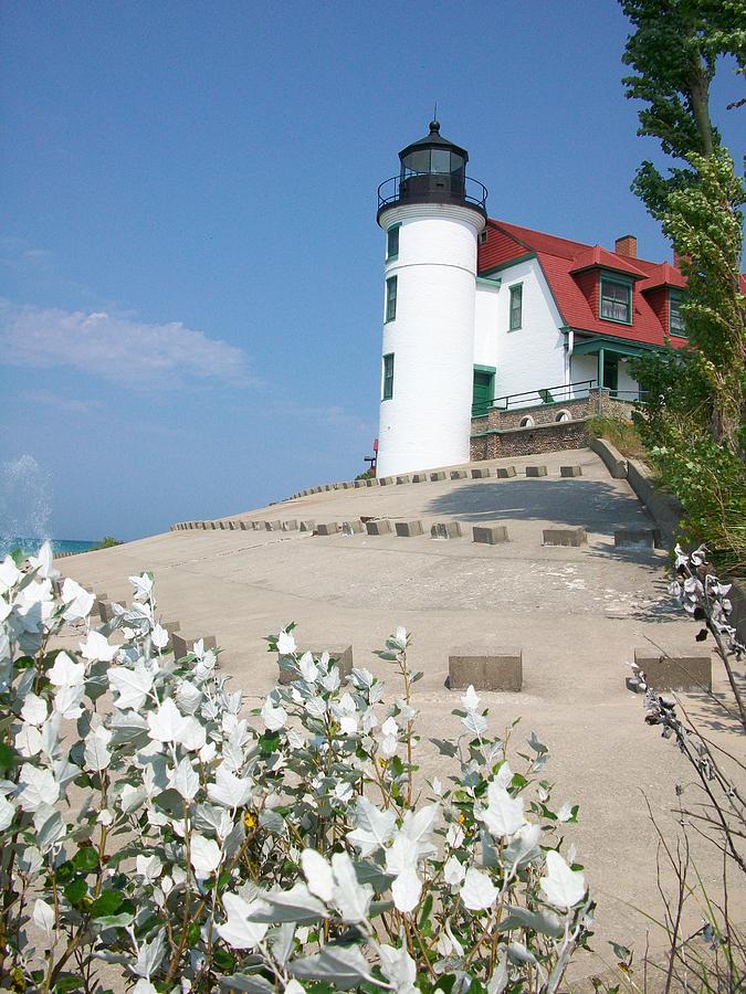 Lighthouse Photograph - Point Betsie Lighthouse by Jennifer Forsyth