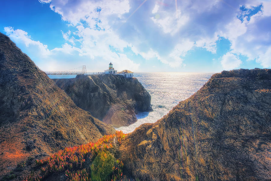 Lighthouse Photograph - Point Bonita Lighthouse - Marin Headlands 2 by Jennifer Rondinelli Reilly - Fine Art Photography