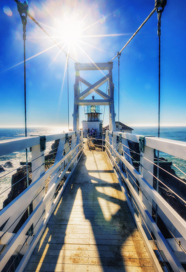 Point Bonita Lighthouse and Bridge - Marin Headlands Photograph by Jennifer Rondinelli Reilly - Fine Art Photography