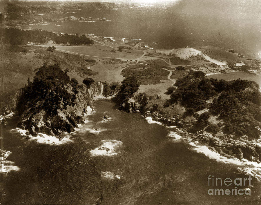 Point Lobos Photograph - Point Lobos near Carmel California circa 1940 by Monterey County Historical Society