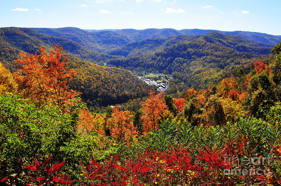 Fall Photograph - Point Mountain Overlook in Autumn by Thomas R Fletcher