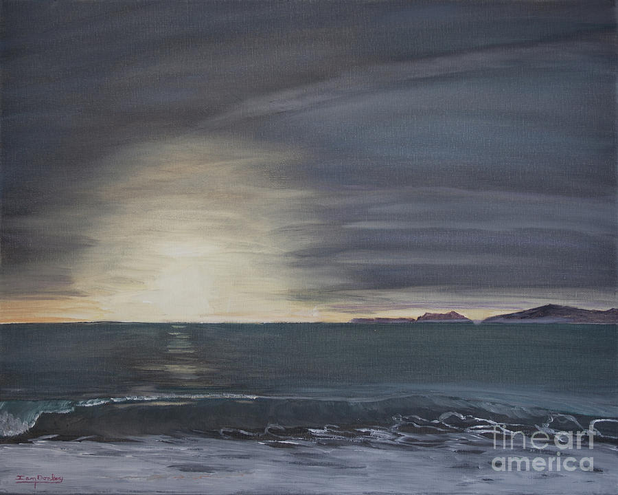 Point Mugu Sunset Painting by Ian Donley