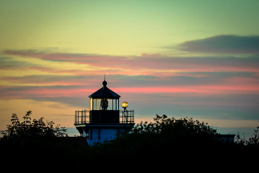 Point No Point Lighthouse Sunset Photograph by Ronda Broatch