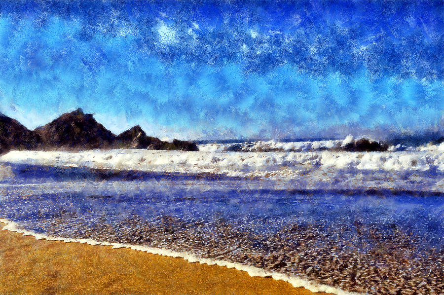 Point Reyes Beach Digital Art by Kaylee Mason