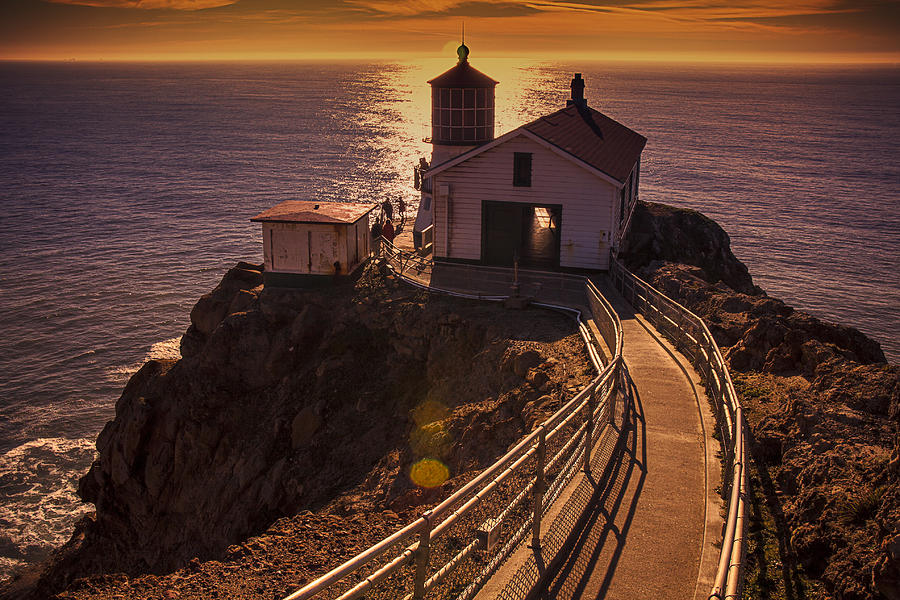 Lighthouse Photograph - Point Reyes Lighthouse by Garry Gay