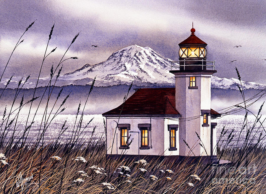 Point Robinson Lighthouse Painting by James Williamson