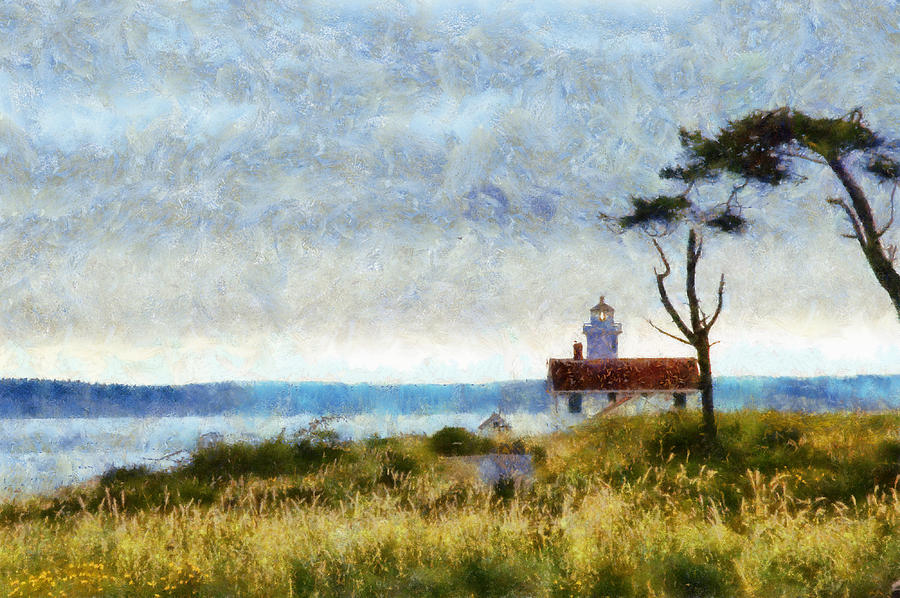 Point Wilson Lighthouse Digital Art by Kaylee Mason