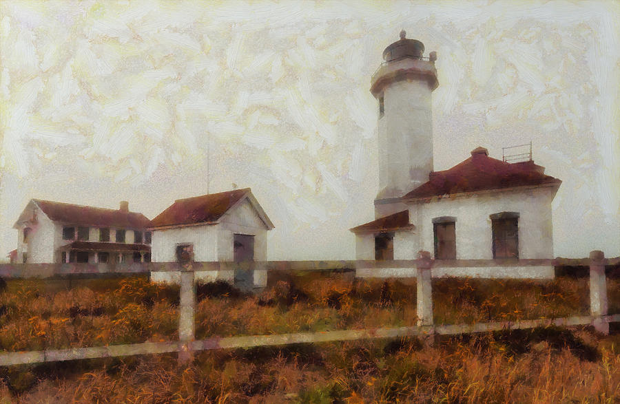 Point Wilson Lighthouse Digital Art by Mark Kiver