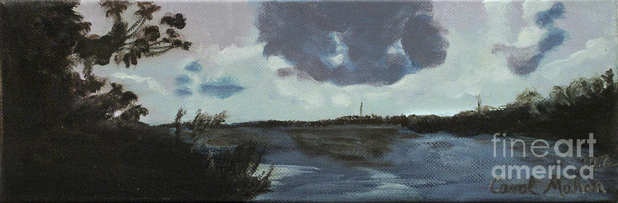 Pointe aux Chein Blue Skies Painting by Carol Oufnac Mahan