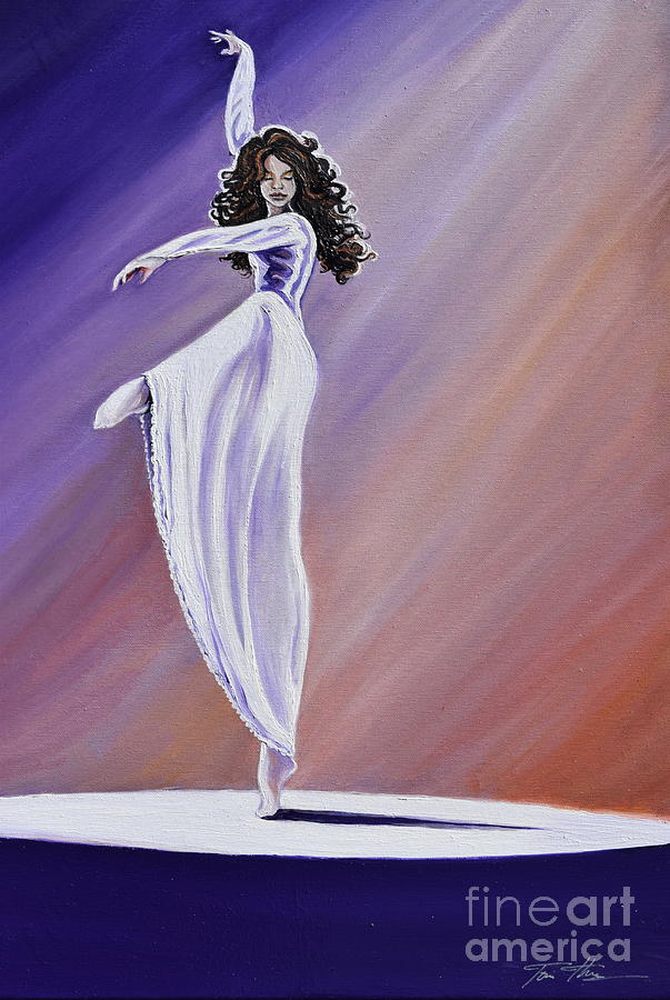 Pointe of Elegance Painting by Toni Thorne
