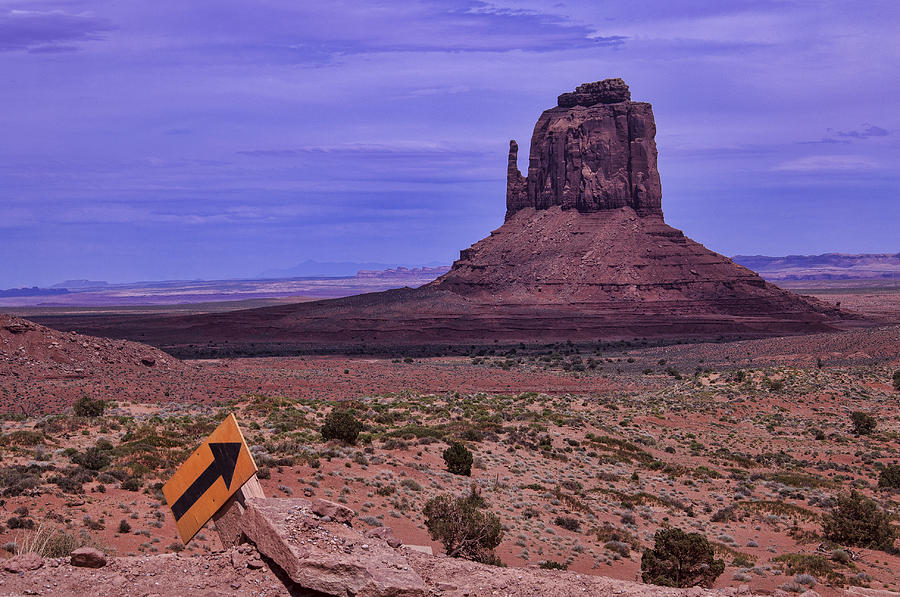 Pointing Arrow Monument Valley Photograph by Garry Gay