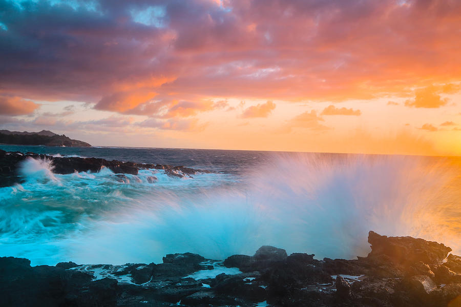 Poipu Beach Kauai Sunrise Photograph by Sam Amato