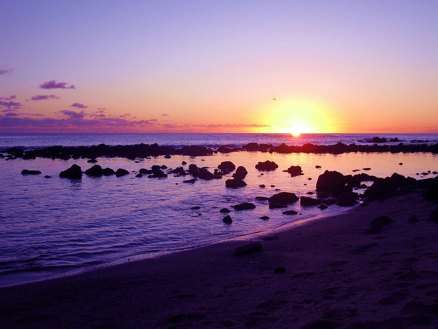 Kauai Poipu Beach Sunset Photograph By Scott Carda Pixels