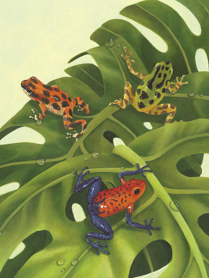 Frog Painting - Poison Pals by Laura Regan