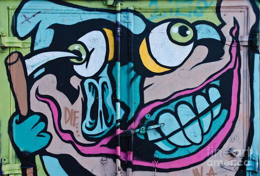 Poke in the Eye Graffiti Painting by Yurix Sardinelly
