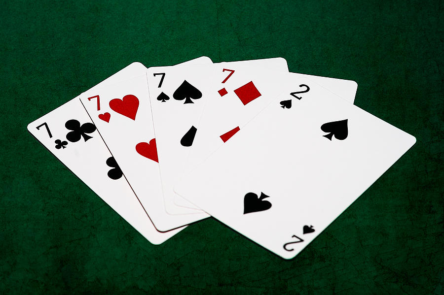 Poker Hands - Four Of A Kind 2 v.2 Photograph by Alexander Senin