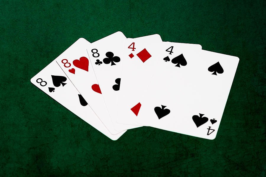 Poker Hands - Full House 3. V.2 Photograph by Alexander Senin