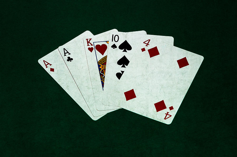 Poker Hands - One Pair 1 Photograph by Alexander Senin