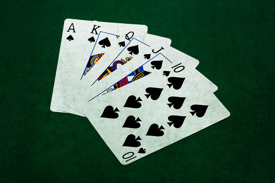 Poker Hands - Royal Flush 4 Photograph by Alexander Senin