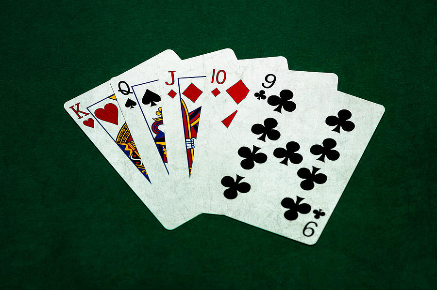 Poker Hands - Straight 1 Photograph by Alexander Senin