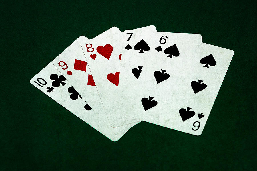 Poker Hands - Straight 2 Photograph by Alexander Senin