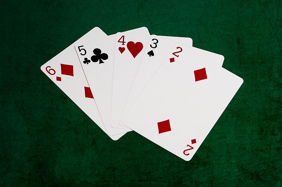 Poker Hands - Straight 4 V.2 Photograph By Alexander Senin