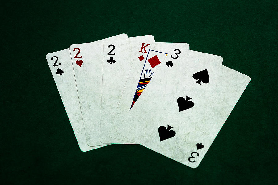 Poker Hands - Three Of A Kind 1 Photograph by Alexander Senin