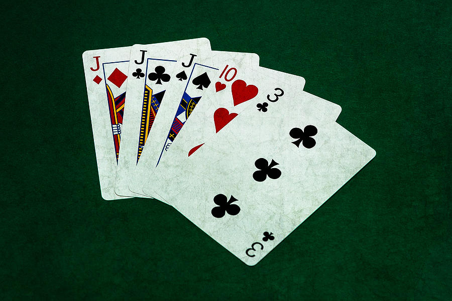 Poker Hands - Three Of A Kind 3 Photograph by Alexander Senin