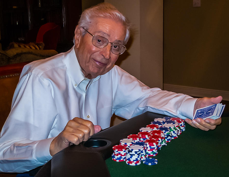 Poker Winner at 91 Photograph by Gregory Daley  MPSA