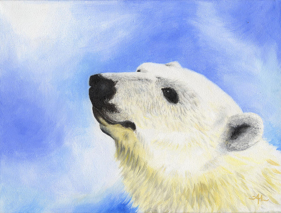 Polar Bear Painting by Annamarie Lombardo - Fine Art America