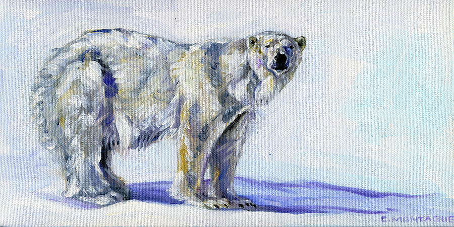 Polar Bear Painting - Polar Bear Art Silatuyok by Christine Montague