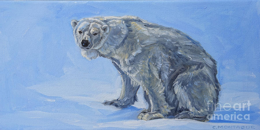Polar Bear Painting - Polar Bear Pretty  by Christine Montague