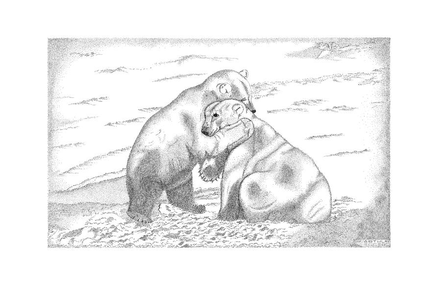 Polar Bears Digital Art by Arthur Eggers