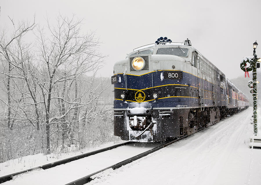 Polar Express Train Photograph by Deborah Penland