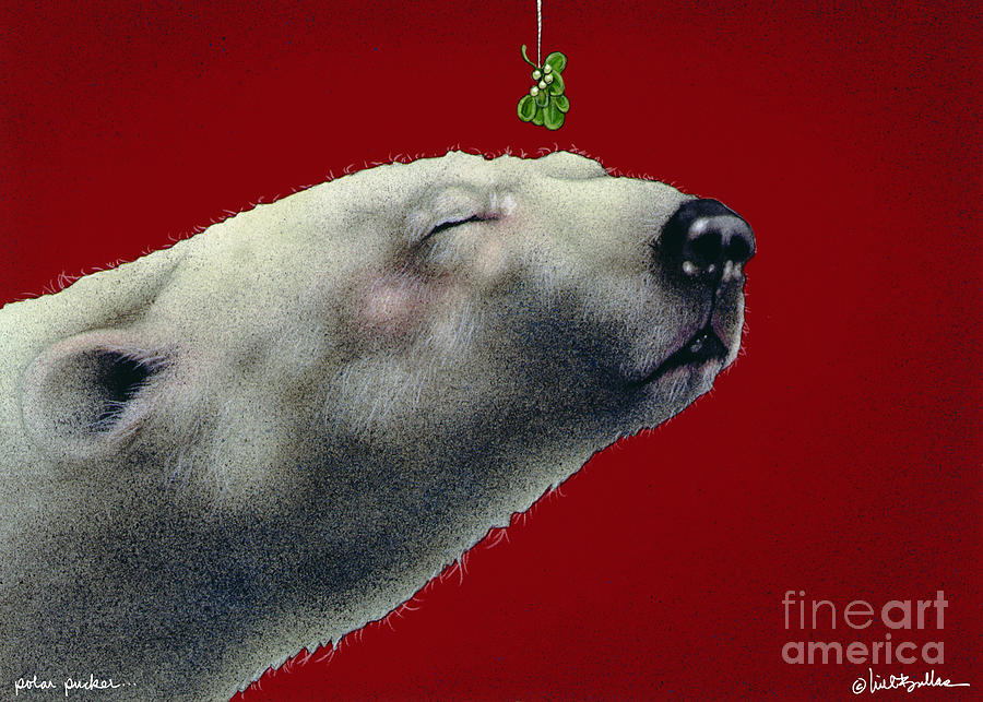 Polar Bear Painting - Polar Pucker... by Will Bullas