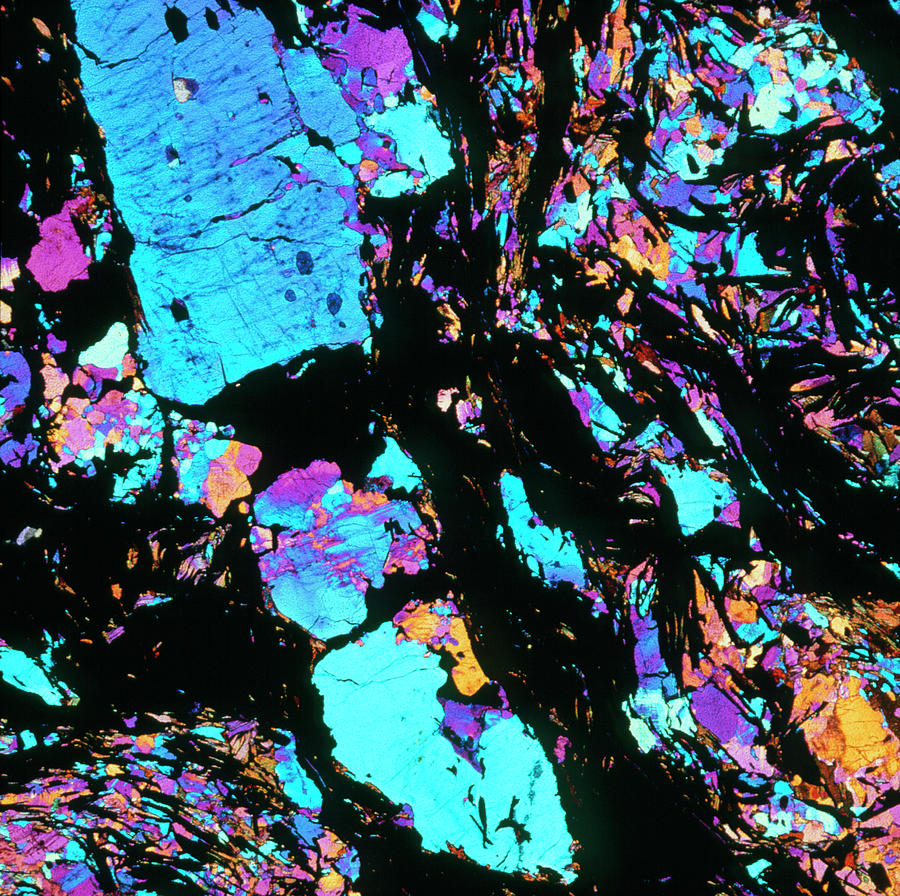 Polarised Lm Of Graphite In Thin Section Photograph by Alfred Pasieka