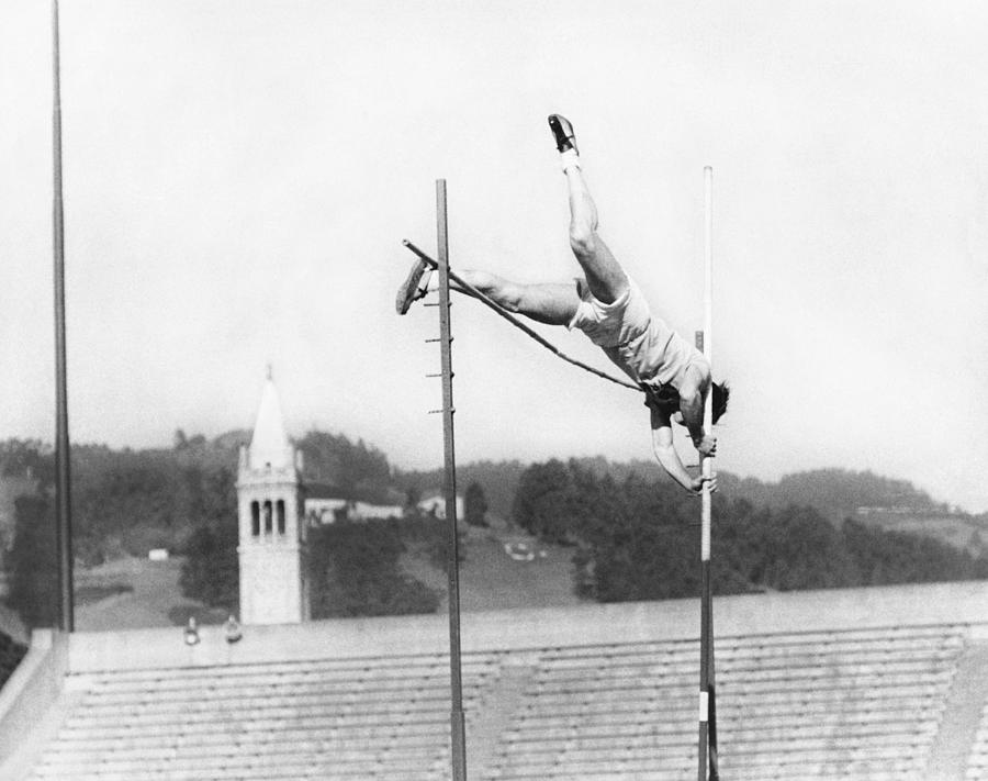 Pole Vaulter Working Out Photograph by Underwood Archives