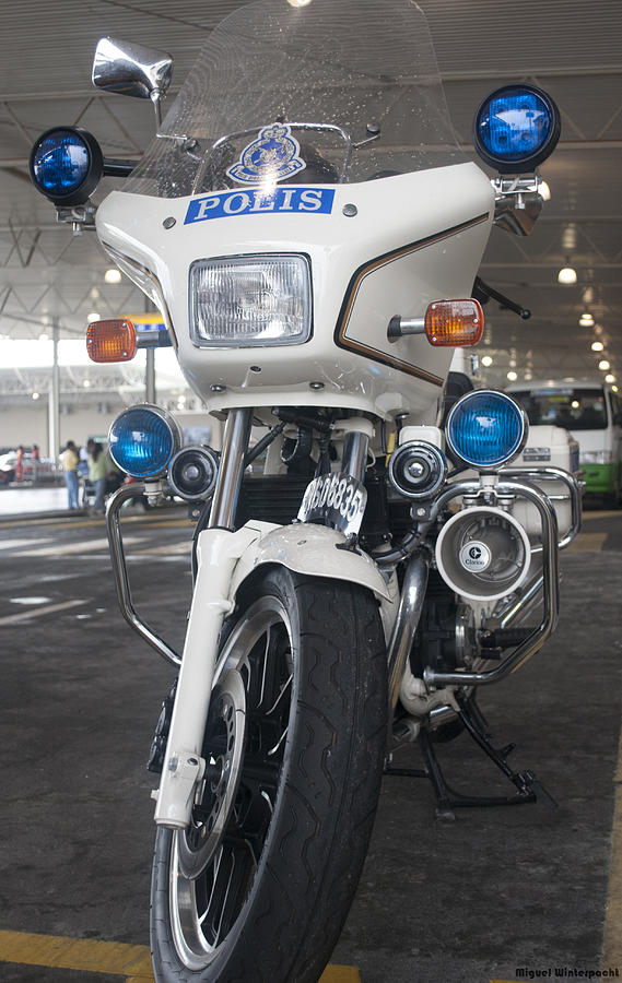 Police Honda Photograph by Miguel Winterpacht