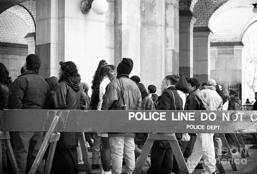 Police Line 1990s Photograph by John Rizzuto