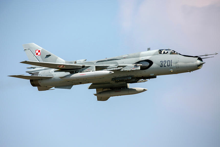 Polish Air Force Su-22 Fighter-bomber Photograph by Timm Ziegenthaler ...