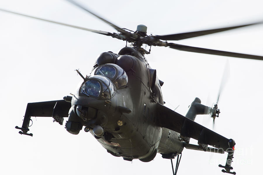 Polish Army Mil Mi-24v Hind In Flight Photograph By Timm Ziegenthaler 