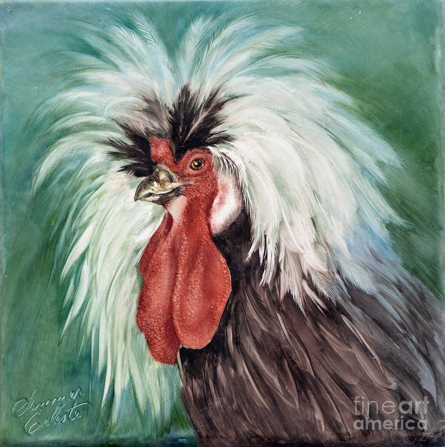 Polish Hen Painting by Summer Celeste