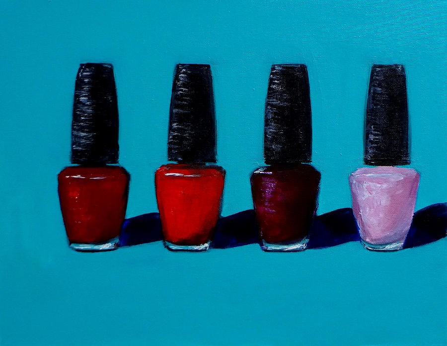 Polished Opi nail polish Painting by Katy Hawk
