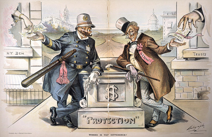 Political Corruption, 1894 Painting by Granger Pixels