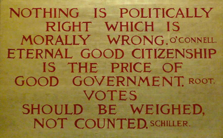 Sign Photograph - Political Morality by Norma Brock