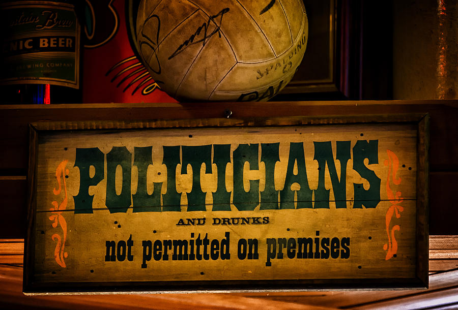 Politicians Not Wanted Photograph by Linda Tiepelman
