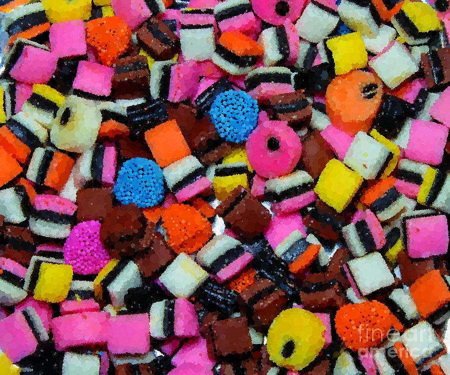 Colorful Candy Photograph - Polka Dot Colorful Candy by Barbara A Griffin